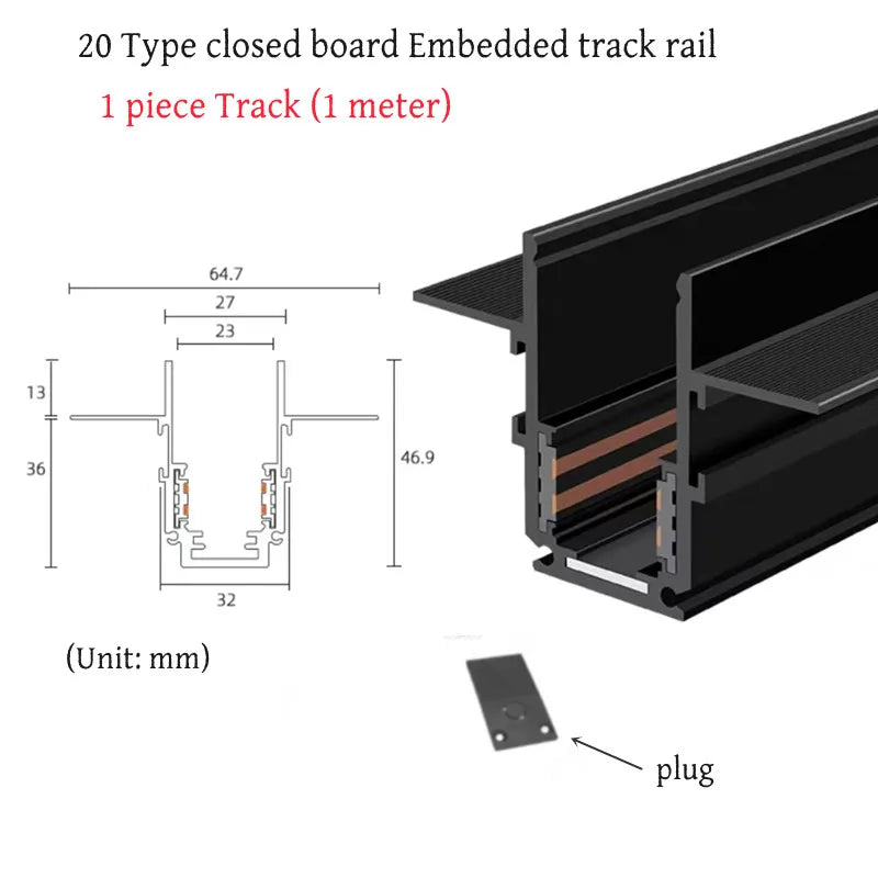 Smart Magnetic Track LED Light – Modern Dimmable Ceiling & Spot Lighting