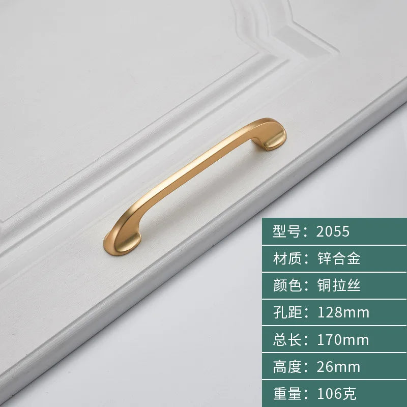 Minimalist Zinc Alloy Cabinet Handles – American Style Drawer Pulls