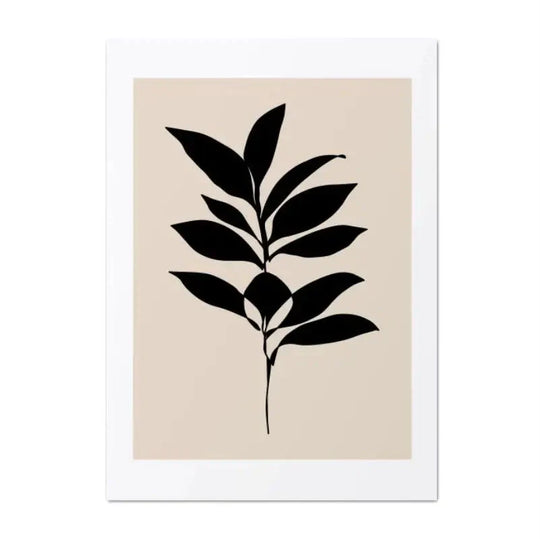 Minimalist Black And Beige Abstract Geometric Canvas Wall Art