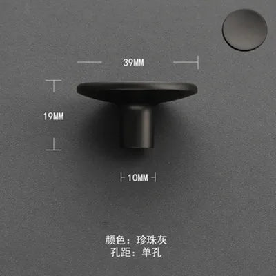Modern Round Zinc Alloy Knob – Minimalist Furniture Pull