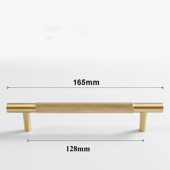 Brass Textured Cabinet Handles – Knurled Pulls and Knobs for Furniture