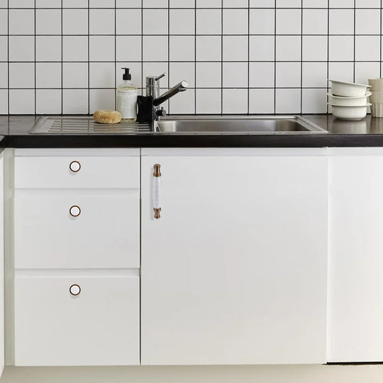 Pearl White Ceramic Cabinet Handles – Elegant Knobs for Furniture