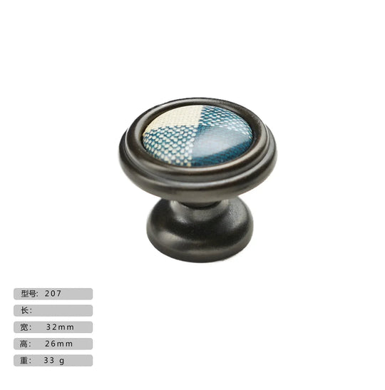 Precision Ceramic Cabinet Handles – Plaid Knobs for Furniture