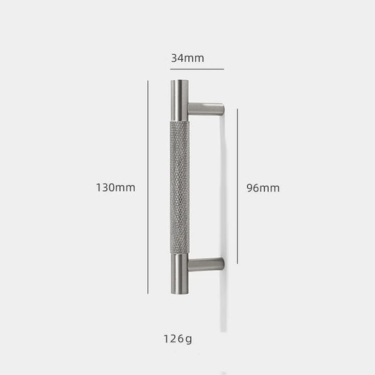Solid Brass Knurled Cabinet Handles – Brushed Nickel Pulls and Textured Knobs