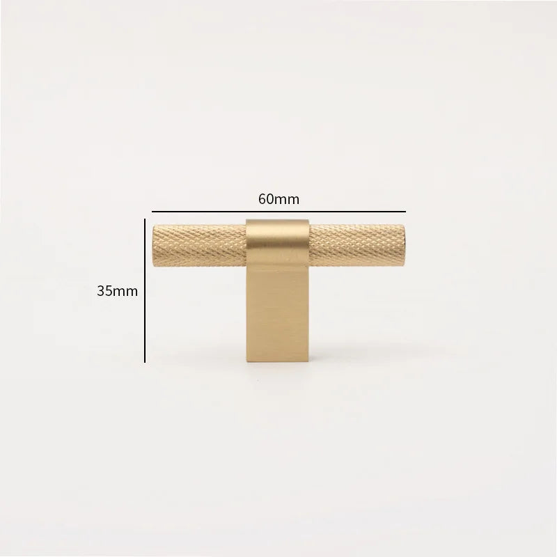 Gold and Black Textured Brass Handles – Modern Mesh Pulls and Knobs for Furniture