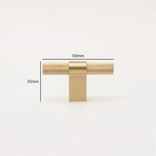 Gold and Black Textured Brass Handles – Modern Mesh Pulls and Knobs for Furniture