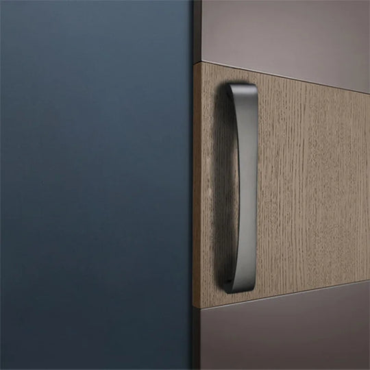 Modern Minimalist Pearl Black Cabinet Handles – European Style Pulls for Furniture