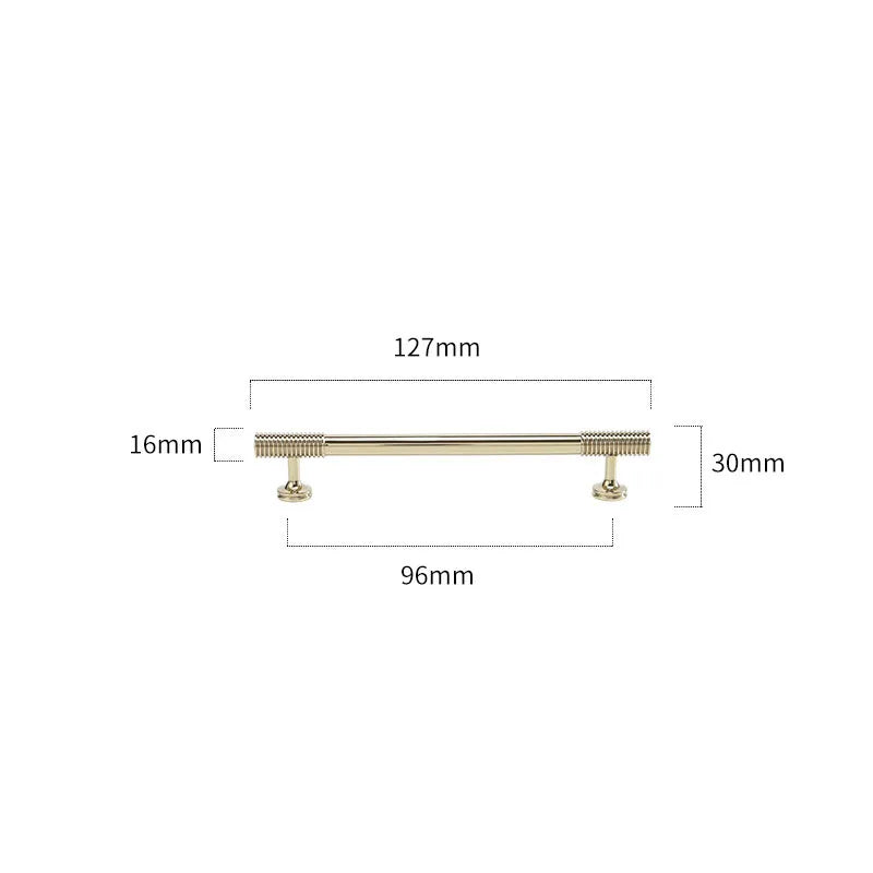 Spiral Deco Brass Furniture Handles – Modern Pulls for Cabinets and Wardrobes