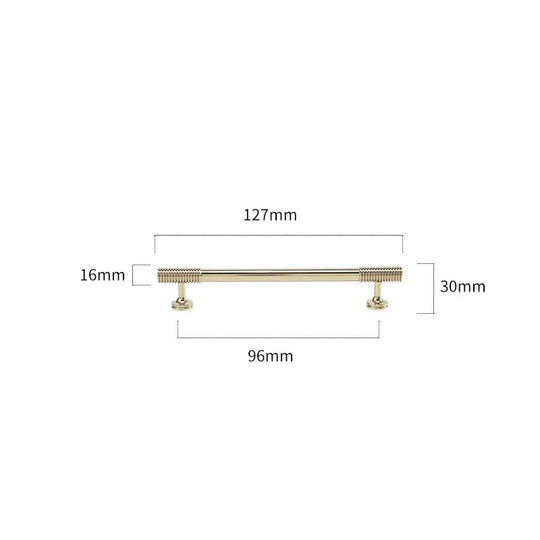 Spiral Deco Brass Furniture Handles – Modern Pulls for Cabinets and Wardrobes