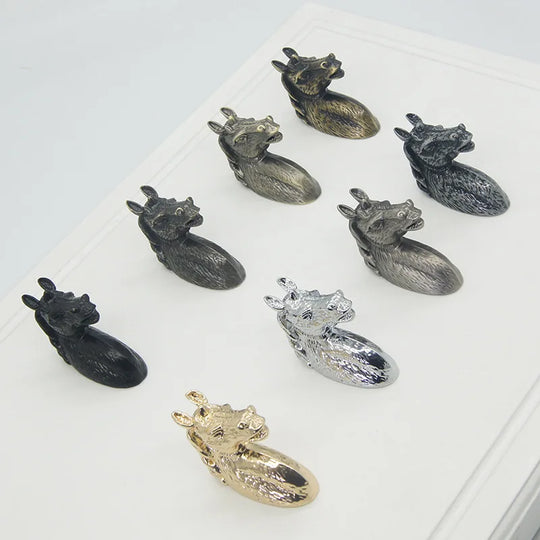 Creative Horse Head Cabinet Knobs – Artistic Zinc Alloy Handles