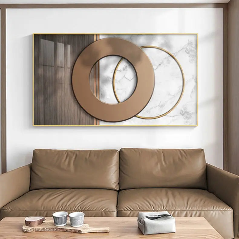 Modern Abstract Architectural Geometry Canvas Wall Art