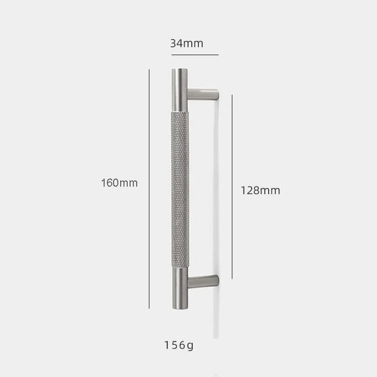 Solid Brass Knurled Cabinet Handles – Brushed Nickel Pulls and Textured Knobs