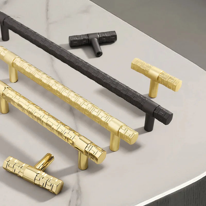 Creative T-Bar Cabinet Handles – Modern Zinc Alloy Pulls for Furniture