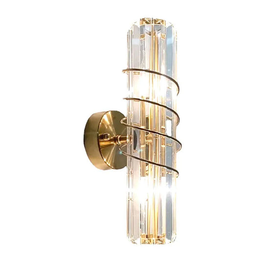Luxury Crystal Wall Lamp Postmodern LED Sconce for Bedroom Living