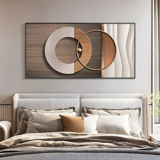 Modern Abstract Architectural Geometry Canvas Wall Art