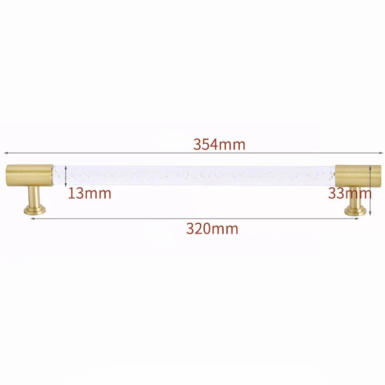 Transparent Acrylic Furniture Handles – Brass Pulls and Knobs for Furniture