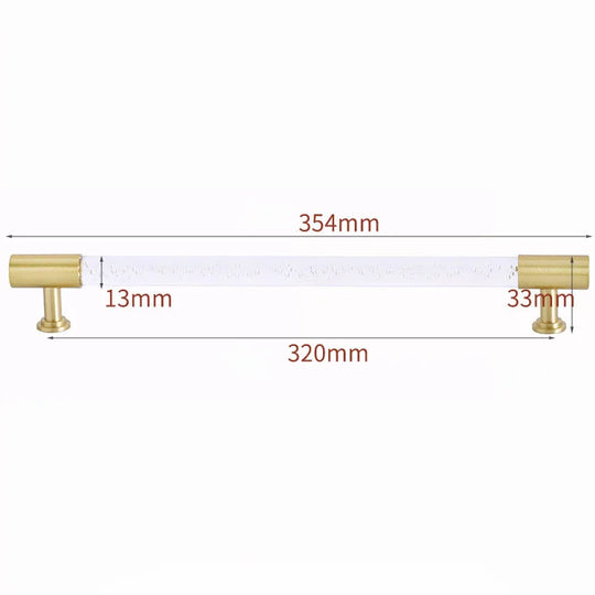 Transparent Acrylic Furniture Handles – Brass Pulls and Knobs for Furniture