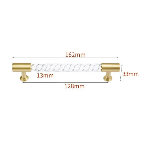 Transparent Acrylic Furniture Handles – Brass Pulls and Knobs for Furniture