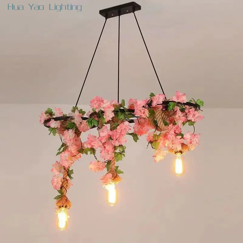 Grace American Country Pendant Lamp – Retro Metal Chandelier
