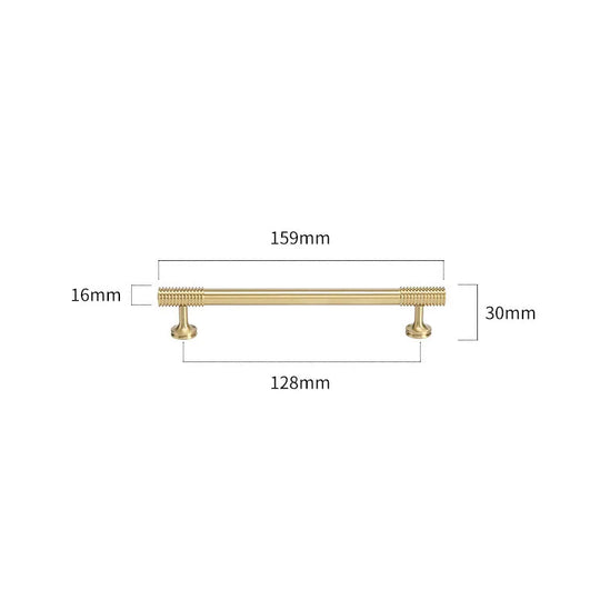 Spiral Deco Brass Furniture Handles – Modern Pulls for Cabinets and Wardrobes
