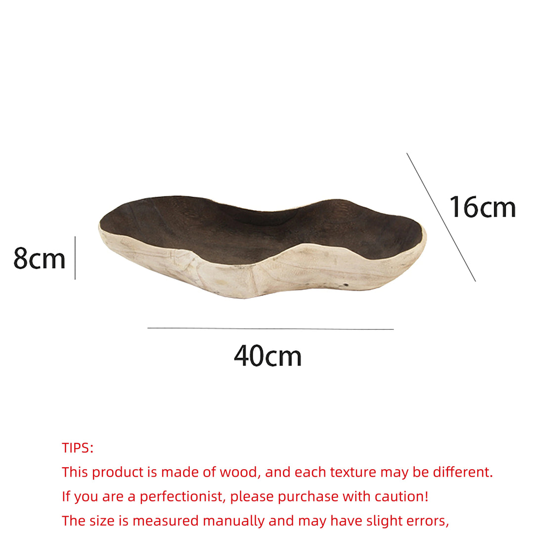 Wooden Fruit Tray Irregular Snack Serving Tray