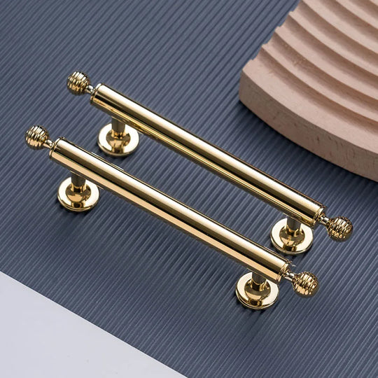 Polished Brass Cabinet Handles – PVD Gold and Chrome Knobs and Pulls for Furniture
