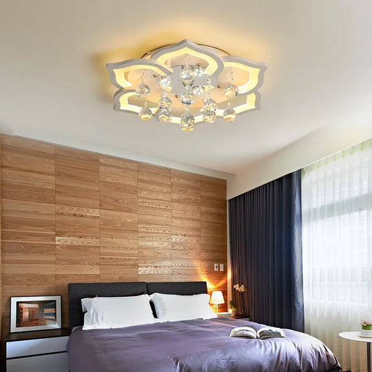 Modern Crystal Chandelier Pendant Light for Living & Dining Room