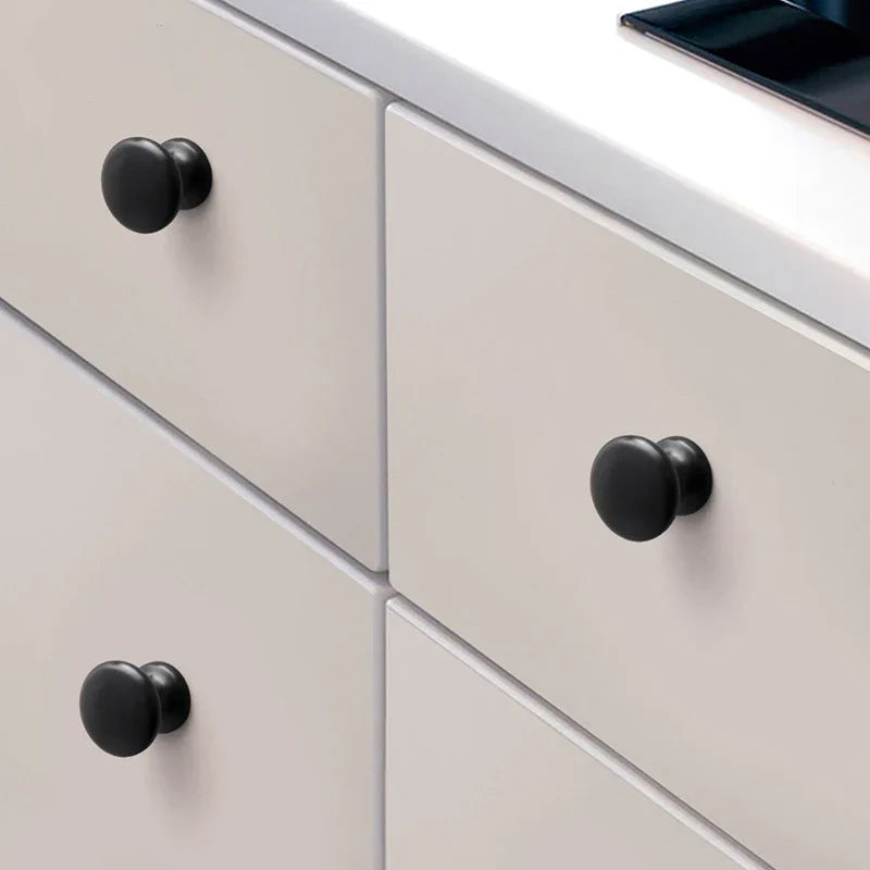 Modern Zinc Alloy Drawer Knobs – Single-Hole Cabinet Handles
