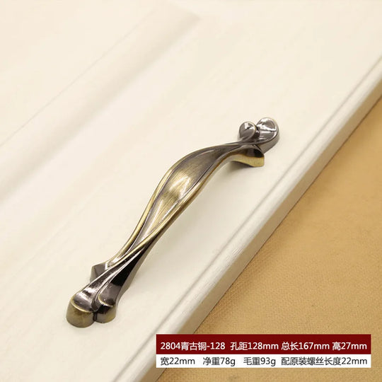 Retro Bronze Cabinet Handles – Antique Metal Drawer & Door Pulls