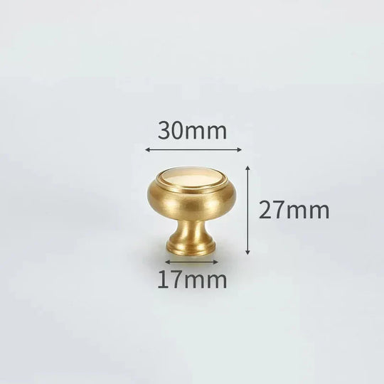 Modern Solid Brass Cabinet Knobs – Minimalist Wardrobe & Kitchen Pulls