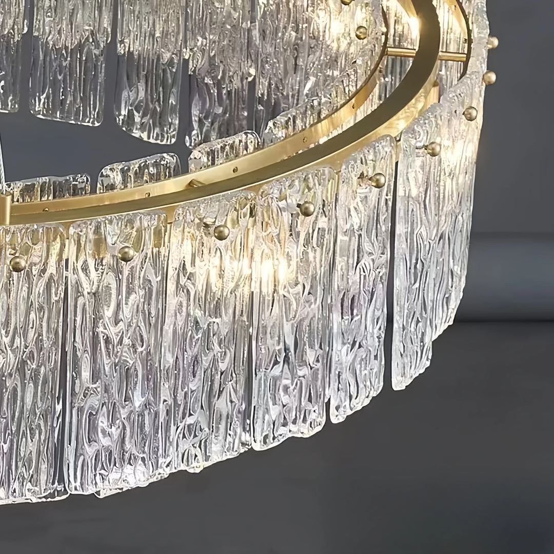 Modern Creative Water Ripple Glass Pendant Light – Luxurious LED Ceiling Fixture