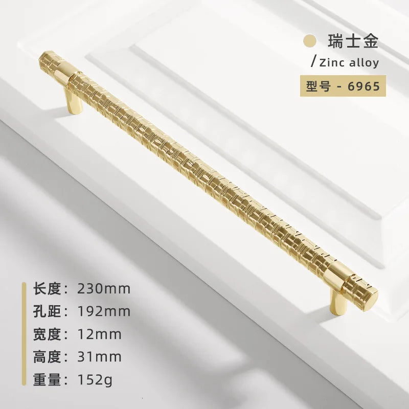 Creative T-Bar Cabinet Handles – Modern Zinc Alloy Pulls for Furniture