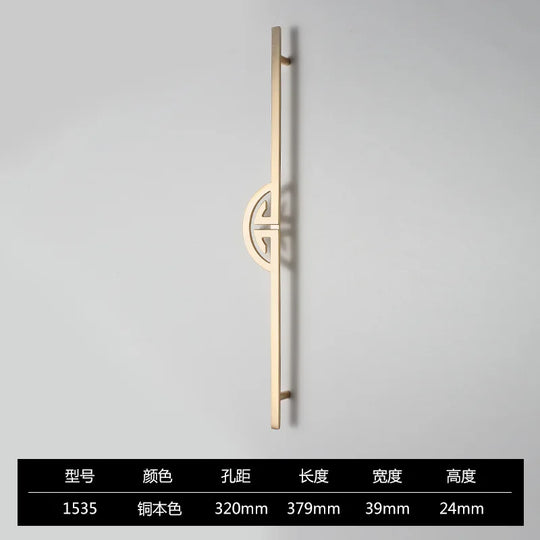 New Chinese-Style Zinc Alloy Cabinet Handles – Elegant Gold Pulls for Wardrobes, Drawers, and Cupboards