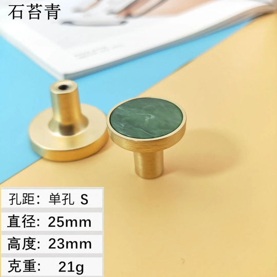 Shell Cabinet Handles – Gold Single-Hole Knobs & Multipurpose Hooks