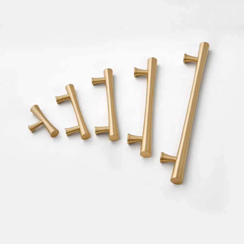 Gold Brass Dresser Handles – Modern Pulls and Knobs for Cabinets and Furniture