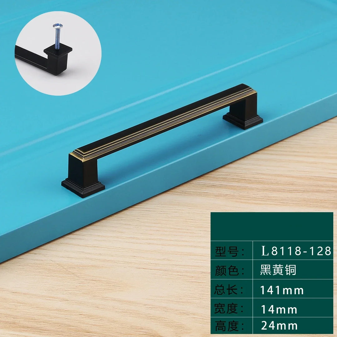 Light Luxury Bronze Cabinet Handles – Modern Drawer Pulls