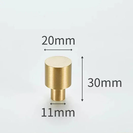 Modern Solid Brass Cabinet Knobs – Minimalist Wardrobe & Kitchen Pulls