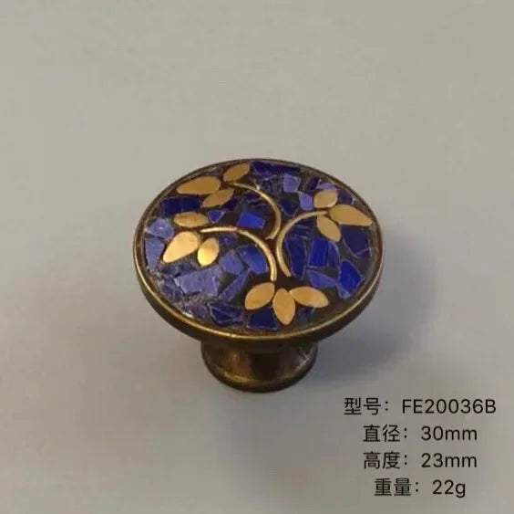 Ethnic Style Brass Art Handles – Vintage Pulls with Artistic Craftsmanship