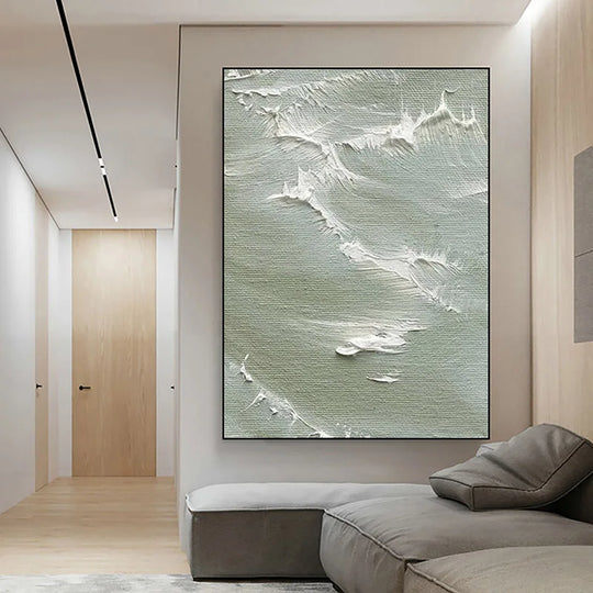 Abstract Sea Surf Coastal Canvas Wall Art Ocean Waves