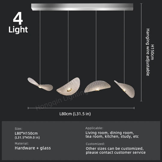 Modern Crystal Glass Stair Chandelier – High Ceiling Pendant Light