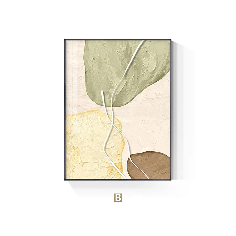 Earthy Tones Zen Stones Canvas Wall Art Unframed