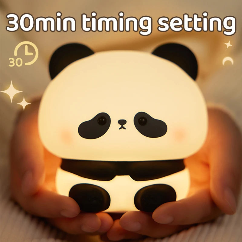 Panda LED Touch Night Light USB Rechargeable Table Lamp