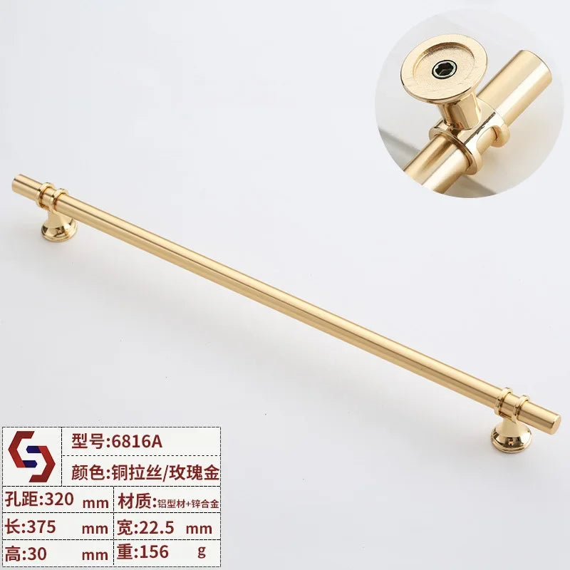 Modern T-Bar Cabinet Handles – Sleek Decorative Furniture Pulls