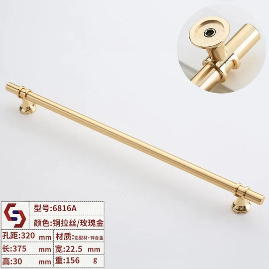 Modern T-Bar Cabinet Handles – Sleek Decorative Furniture Pulls