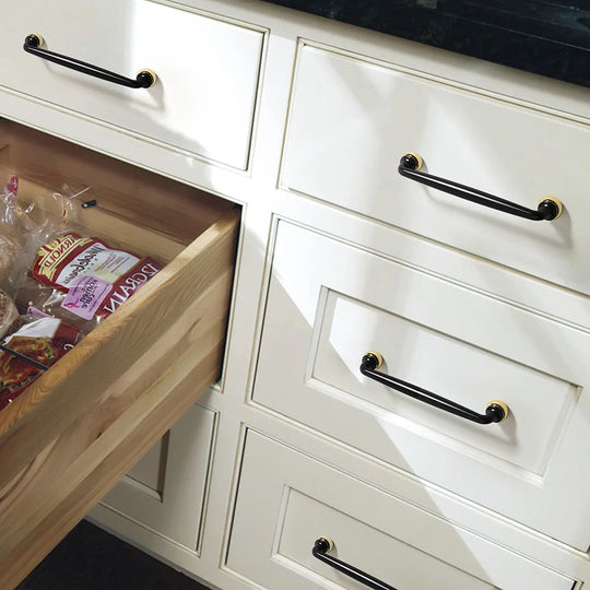 Modern Double-Color Cabinet Handles – Zinc Alloy Drawer Pulls