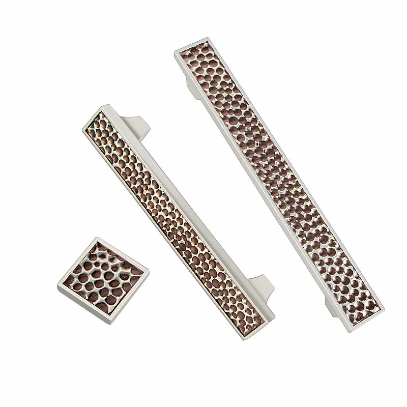 24K Gold and Hammered Brass Furniture Handles – Textured Knobs and Pulls in Silver Finishes