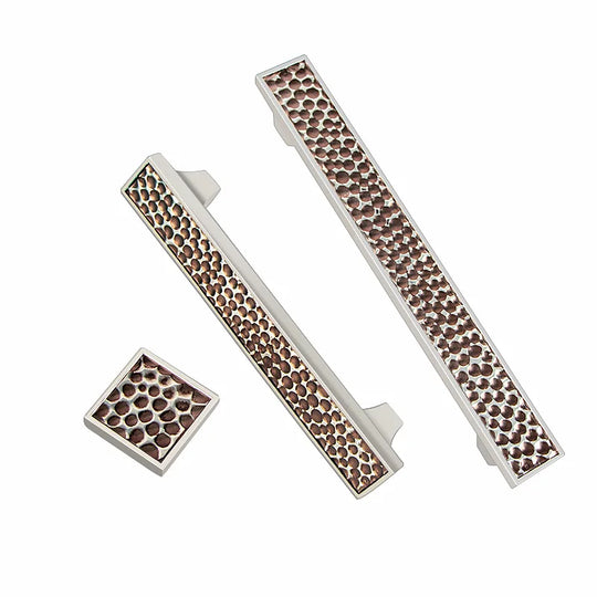 24K Gold and Hammered Brass Furniture Handles – Textured Knobs and Pulls in Silver Finishes
