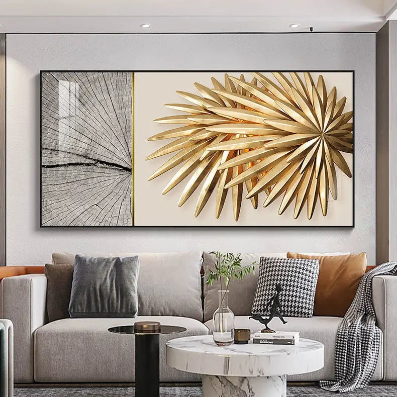 Modern Abstract Architectural Geometry Canvas Wall Art