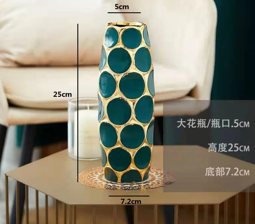 Ceramic Decorative Vase for Dried Flower Arrangement Home Decor