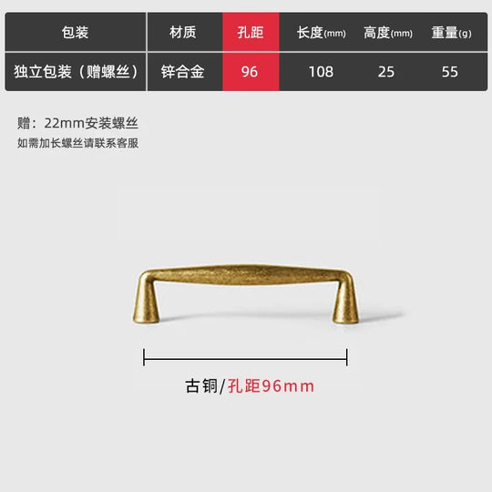 Antique Zinc Alloy Drawer & Cabinet Handles – Retro Vintage Pulls